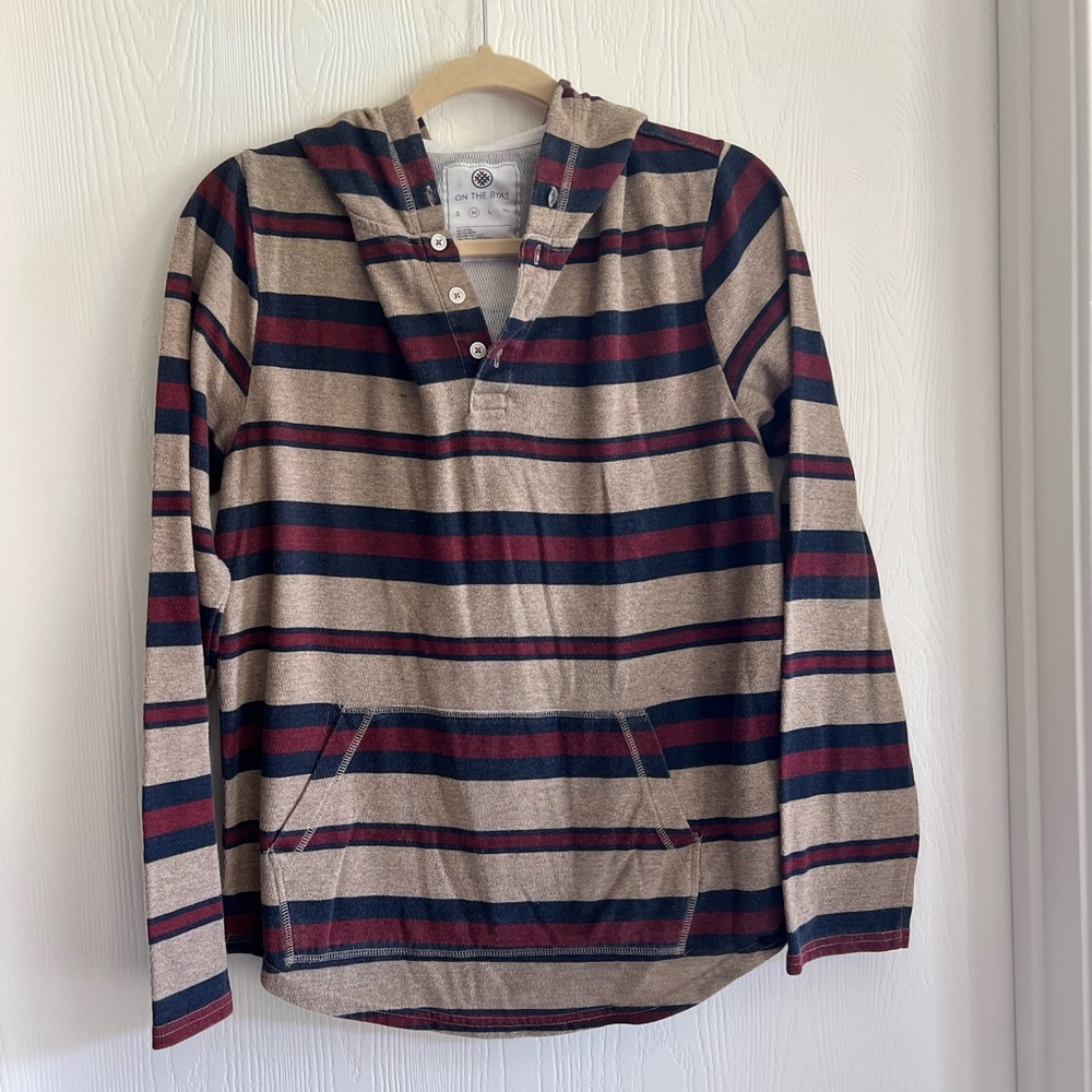 On the Byas Multicolor Striped Hoodie